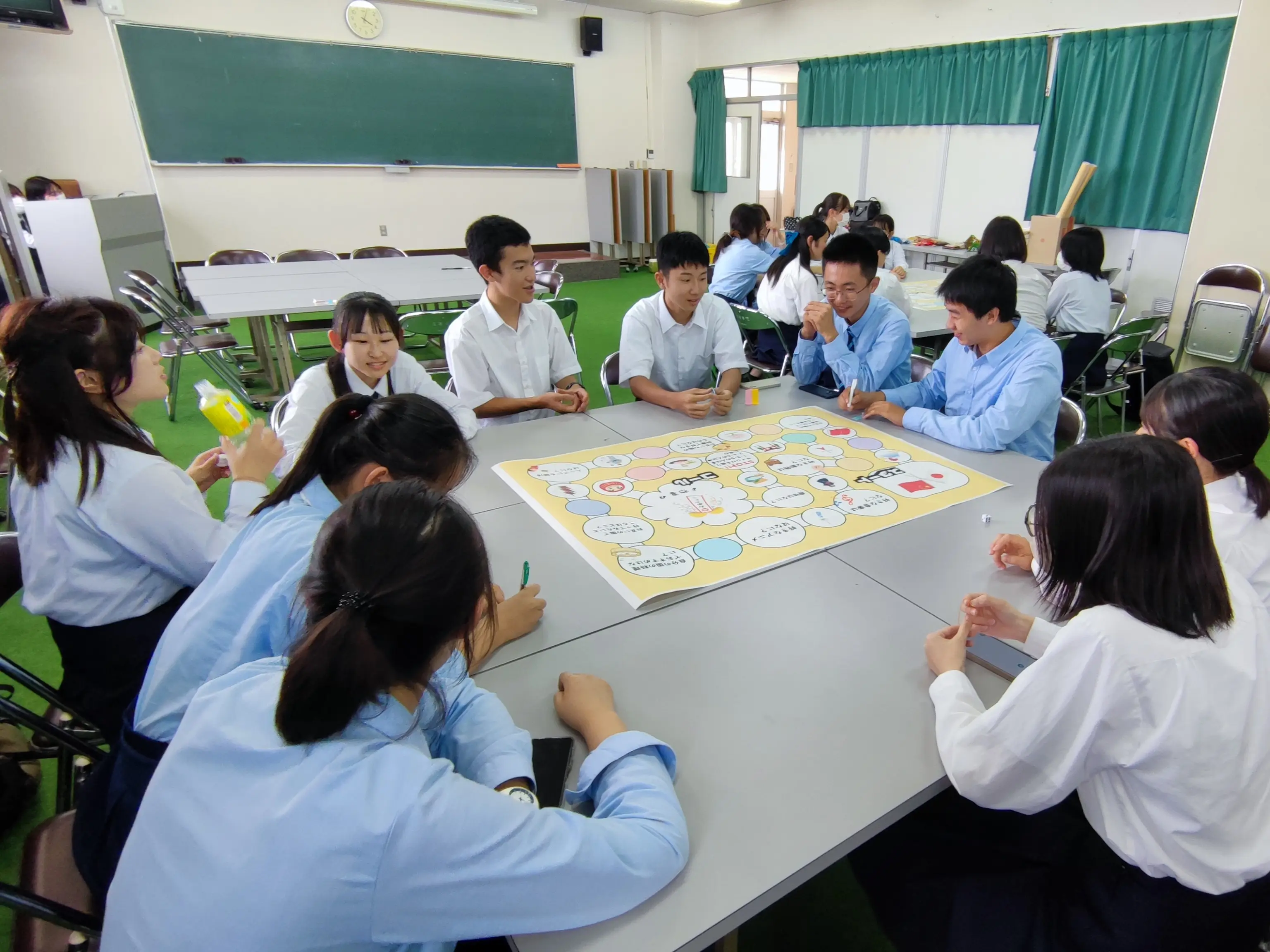 中国姉妹校西安中学来校 生徒交流会